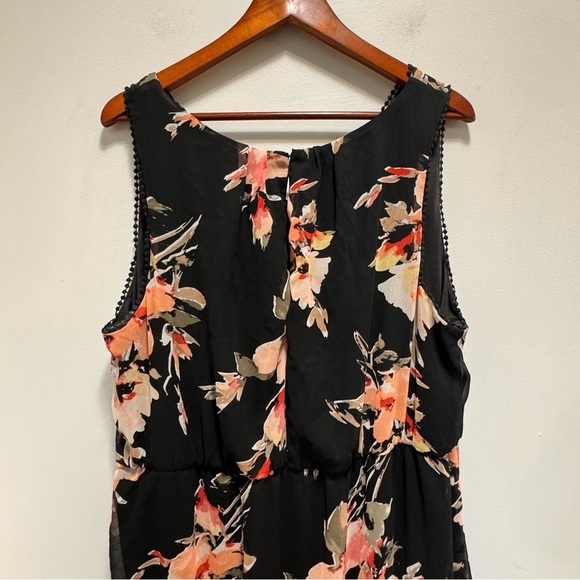 Addition Elle Michel Studio High Low Floral Vneck Dress Size 22 - Picture 6 of 14